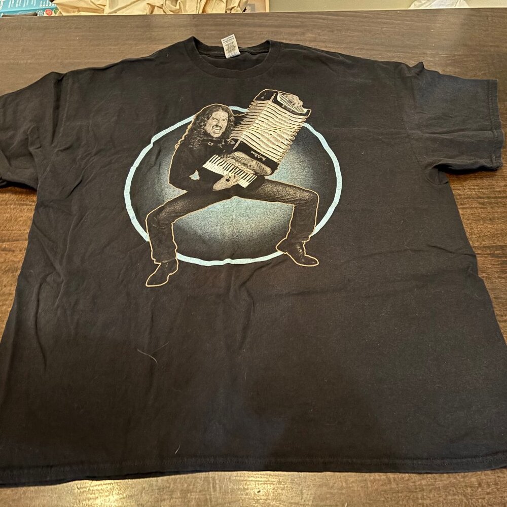 Weird Al Yankovic Cotton Black Unisex Concert Shirt Short-Sleeved 2XL